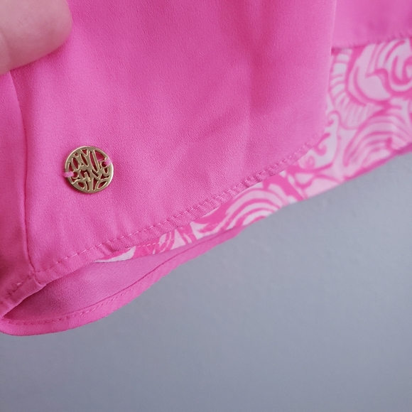 Lilly Pulitzer Reversible Florin Tank Top V-Neckline Blouse - Picture 9 of 11
